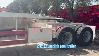 2 axle superlink semi trailer