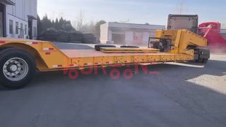 4 axle Detachable Gooseneck Low Bed Semi Trailer